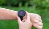 A person checking they're heart rate and HRV