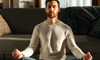 A man meditating