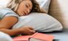 A woman improving her HRV with good sleep