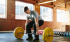 Man doing strength training