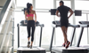 A man and woman working out