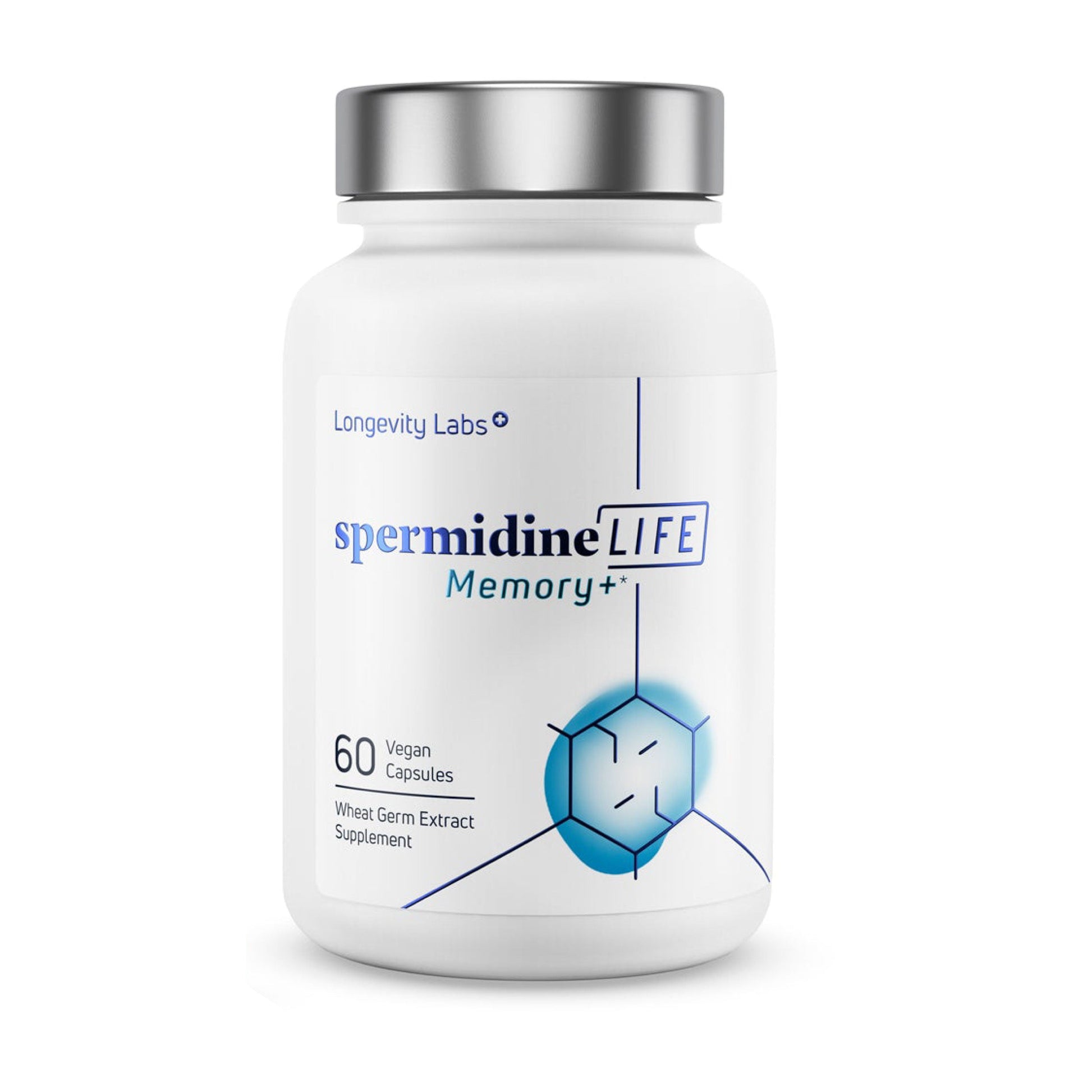 spermidineLIFE Memory+ 800mg Dietary Supplement 60 Vegan Capsules